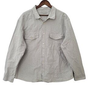 Everlane Oxford Button-Down Shirt Mens Size XXL Gray Long Sleeve Casual